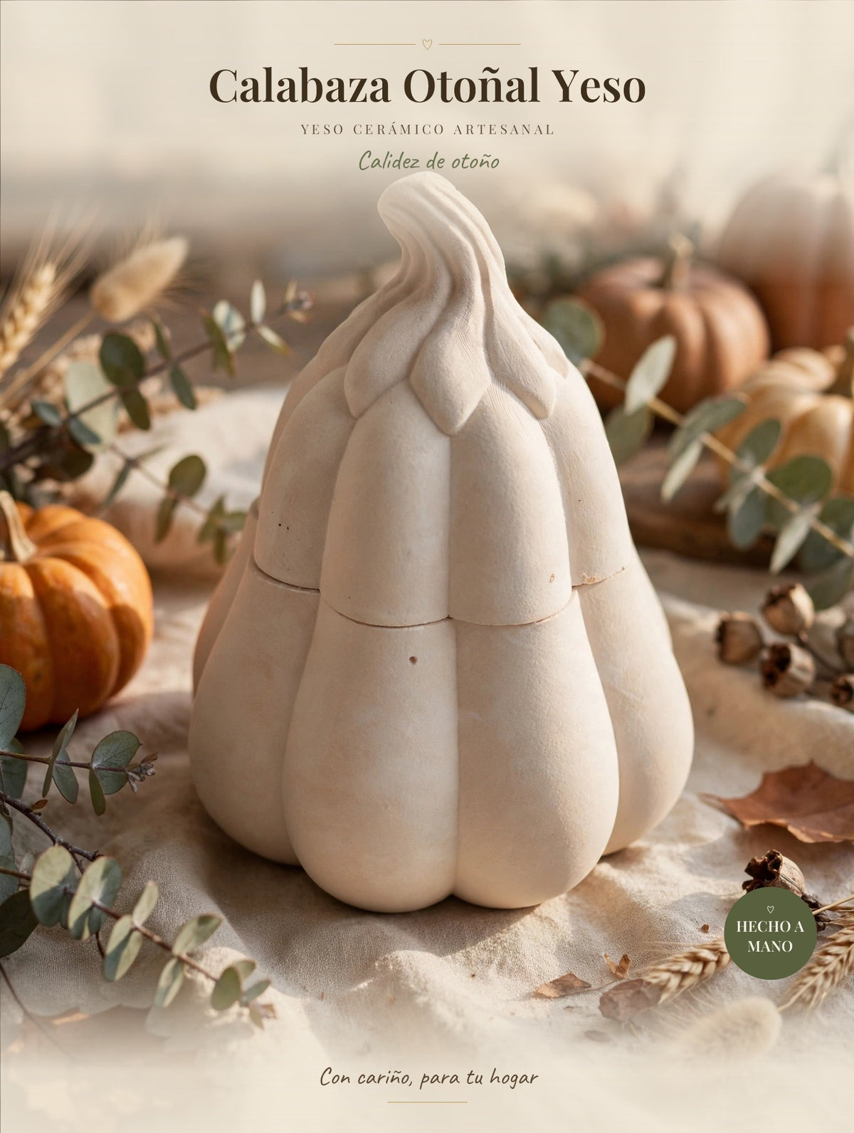 Calabaza Otoñal Yeso