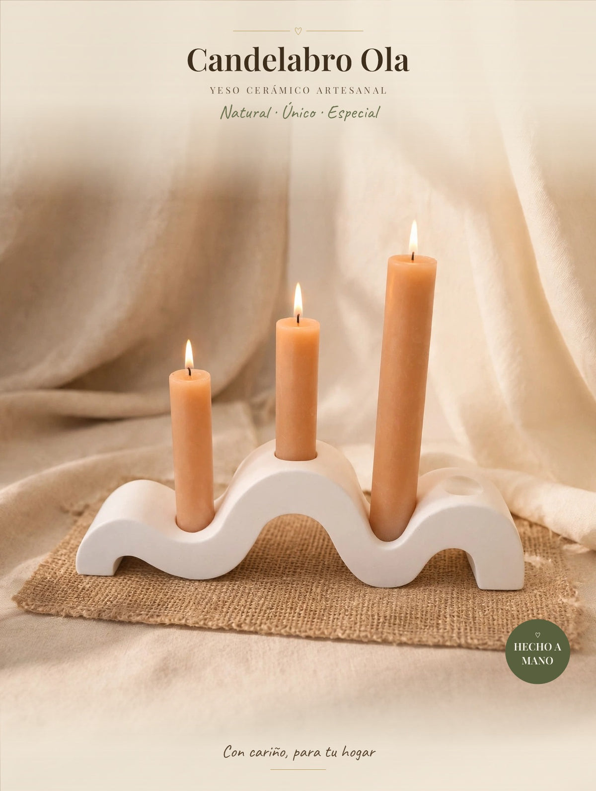 Candelabro Ola
