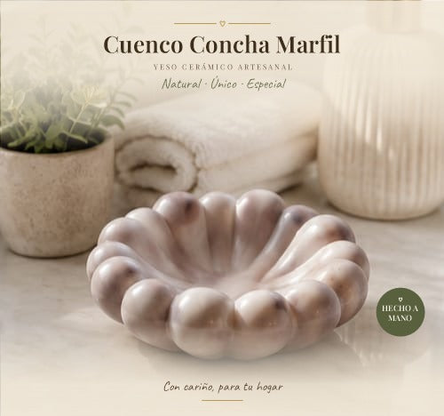 Cuenco Concha Marfil