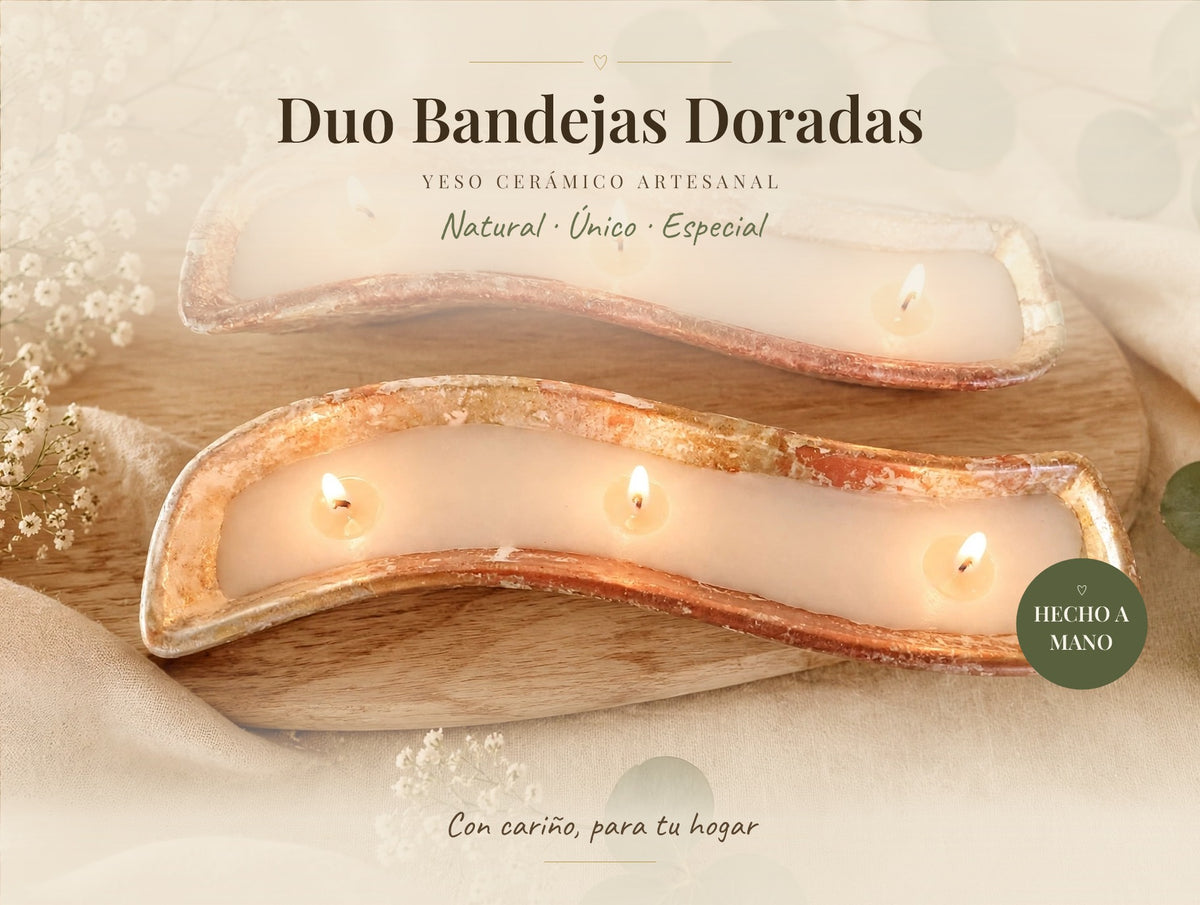 Duo Bandejas Doradas