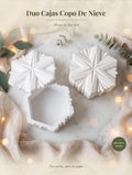 Duo Cajas Copo De Nieve ( Por Unidad )
