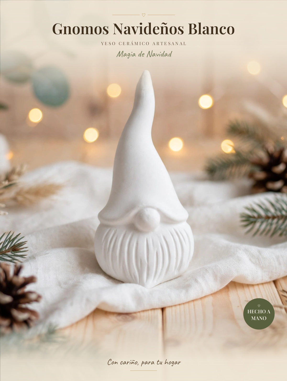 Gnomos Navideños Blanco