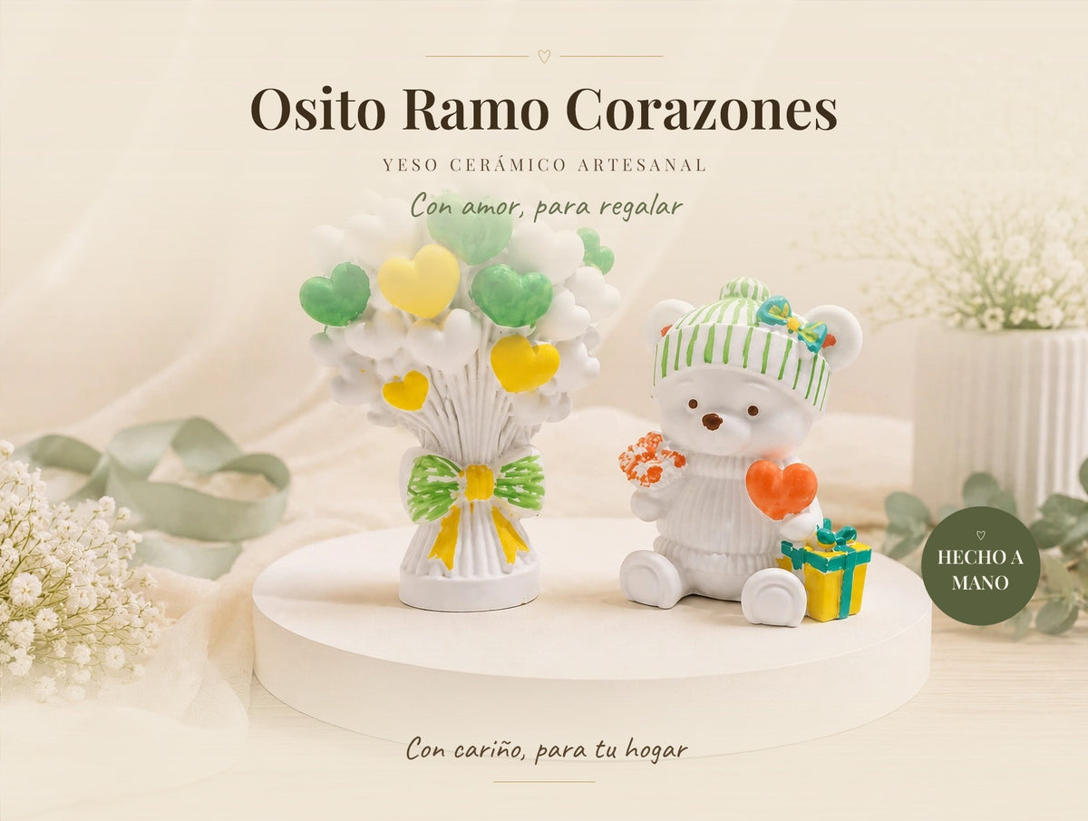 Osito Ramo Corazones