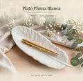 Plato Pluma Blanca