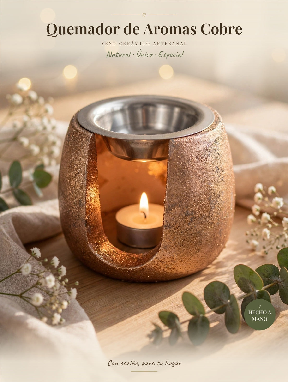 Quemador de Aromas Cobre
