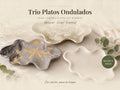 Trio Platos Ondulados (Precio Por Unidad)