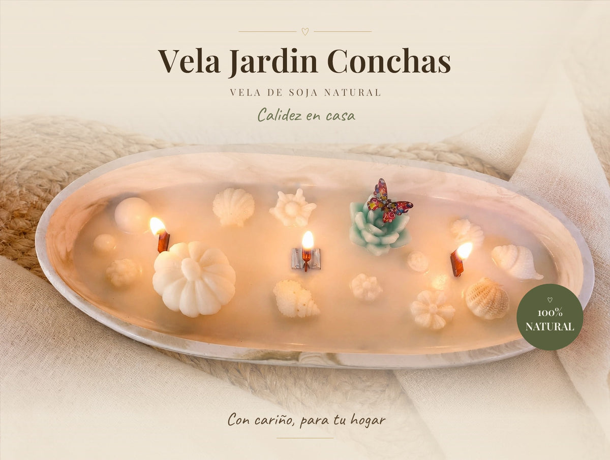 Vela Jardin Conchas