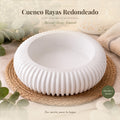 Cuenco Rayas Redondeado