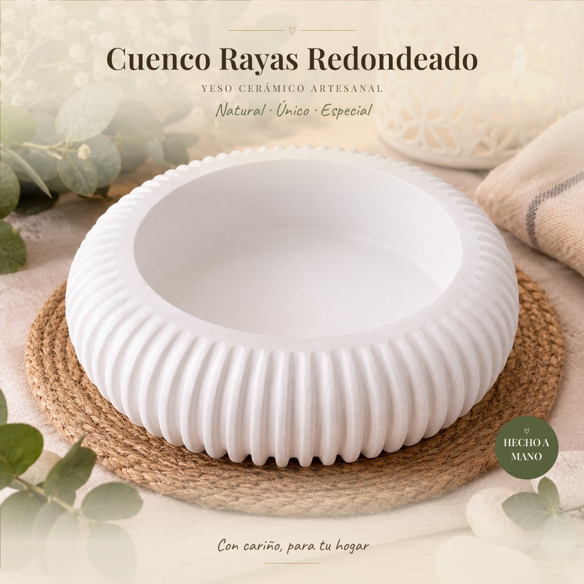 Cuenco Rayas Redondeado