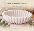 Centro Ondulado Blanco