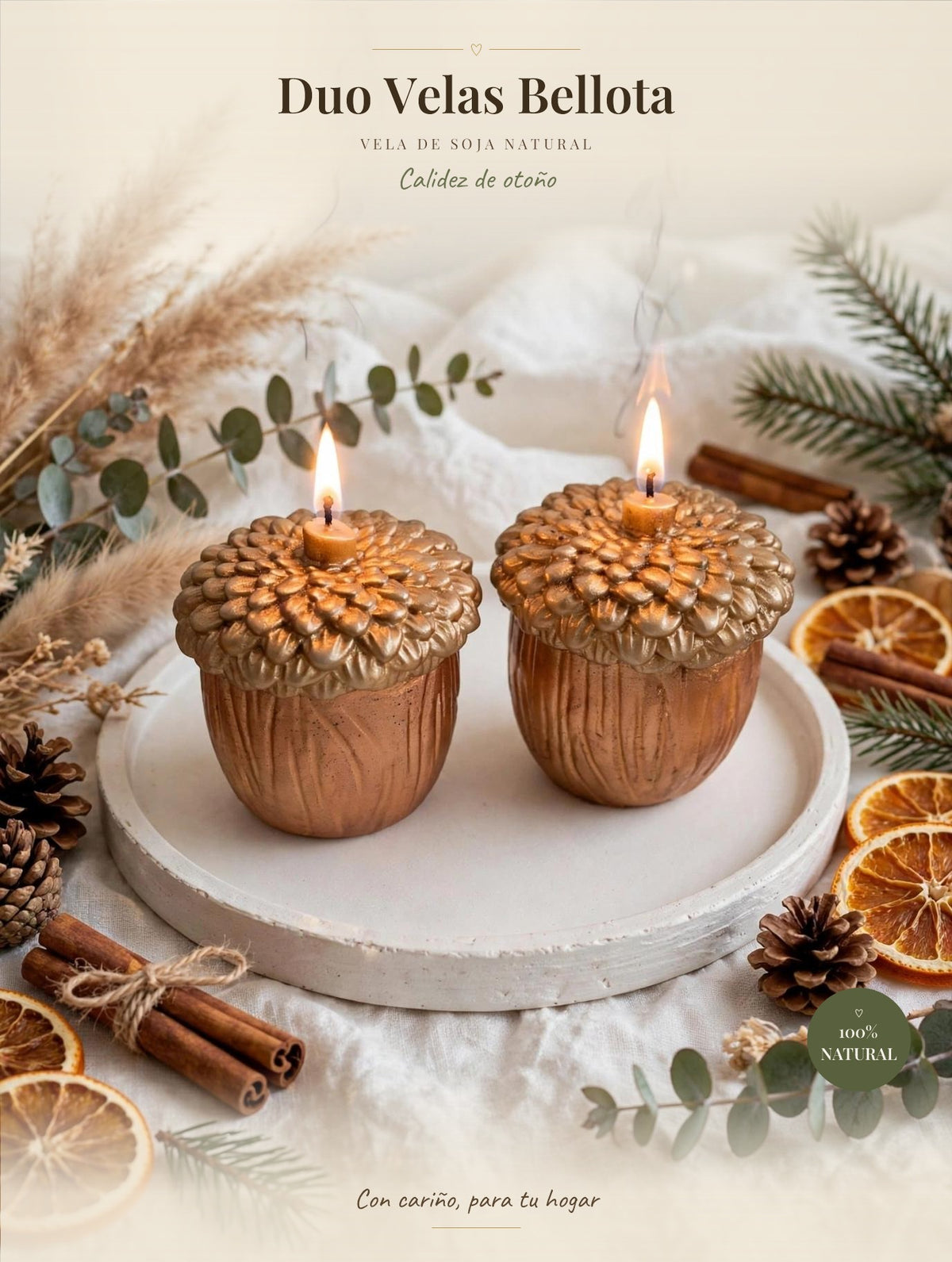 Duo Velas Bellota