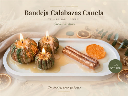 Bandeja Calabazas Canela