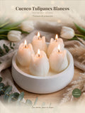 Cuenco Tulipanes Blancos